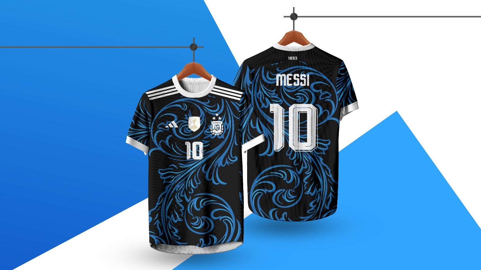 Argentina "Baroque Elegance" Edition Custom Jersey – MESSI #10
