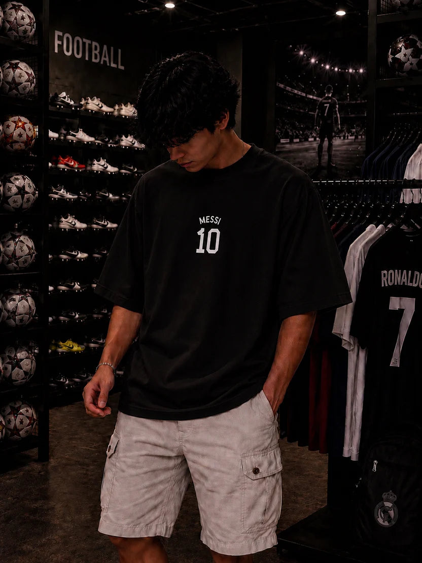 MESSI SHADOW OVERSIZED T-SHIRT – 200 GSM