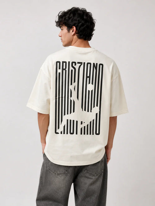 CRISTIANO PHANTOM LINES OVERSIZED TEE – 200 GSM